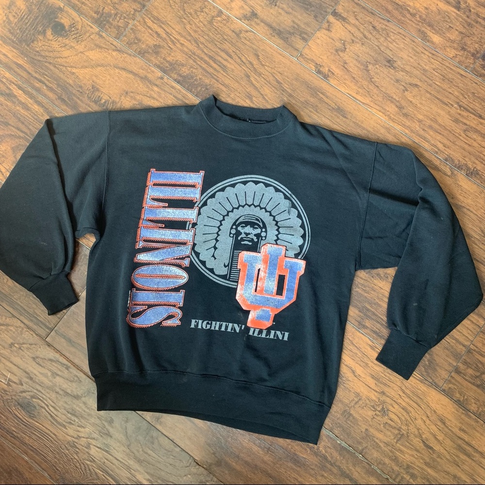Vintage illinois fighting illini crewneck